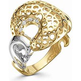 Женское золотое кольцо с бриллиантами, 1614147