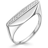 Женское серебряное кольцо с куб. циркониями, 1646403