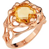 Женское золотое кольцо с цитрином, 1685571