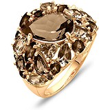Женское золотое кольцо с раухтопазами, 1688899
