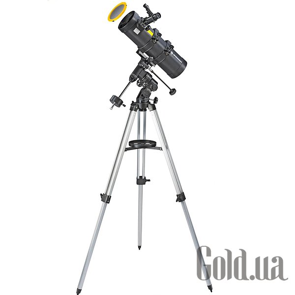 

Телескоп Bresser, Телескоп Spica 130/1000 EQ3 Reflector Solar Carbon с солнечным фильтром и адаптером для смартфона