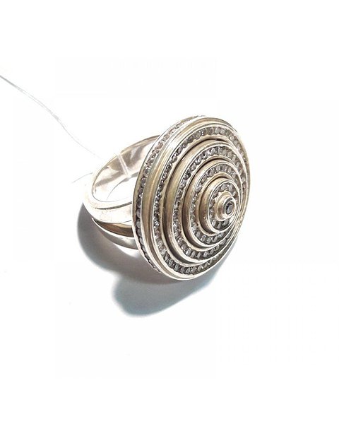 Thomas Sabo Женское серебряное кольцо с куб. циркониями TR1582-1-066-56