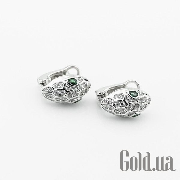 Серебряные серьги с куб. циркониями DIA3203231