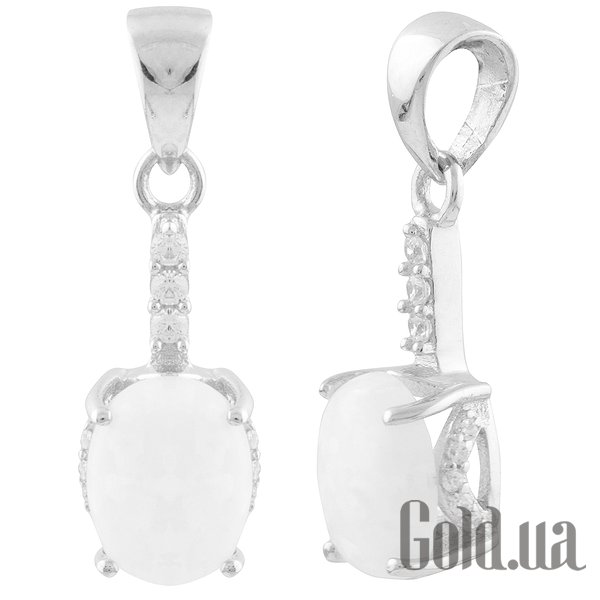 

Женские кулоны Fresh Jewelry, Серебряный кулон с опалом и куб. циркониями