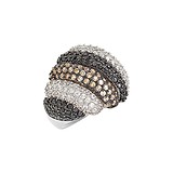 Женское серебряное кольцо с куб. циркониями, 1546308