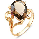 Женское золотое кольцо с раухтопазом, 1553988