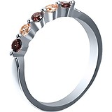 Женское серебряное кольцо с куб. циркониями, 1625412