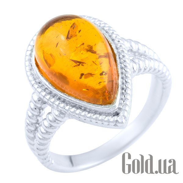 

Женские кольца Fresh Jewelry, Женское серебряное кольцо с янтарем, 18