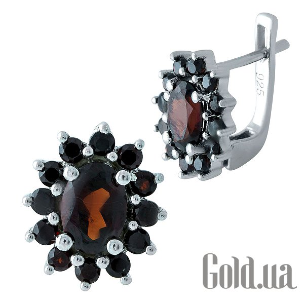 

Серьги Fresh Jewelry, Серебряные серьги с гранатами