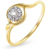 Золотое кольцо с бриллиантами, 1688644