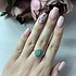 Женское серебряное кольцо с изумрудами - фото 3