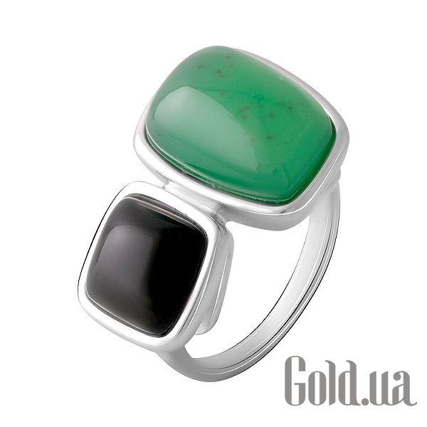 

Женские кольца Fresh Jewelry, Женское серебряное кольцо с агатом и ониксом, 17