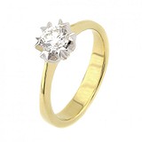 Золотое кольцо с бриллиантом, 1762116