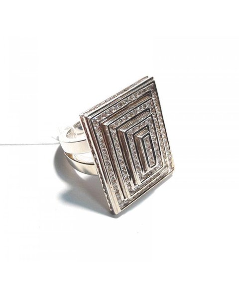 Thomas Sabo Женское серебряное кольцо с куб. циркониями TR1583-1-066