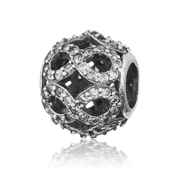 Серебряная наборная подвеска с куб. циркониями