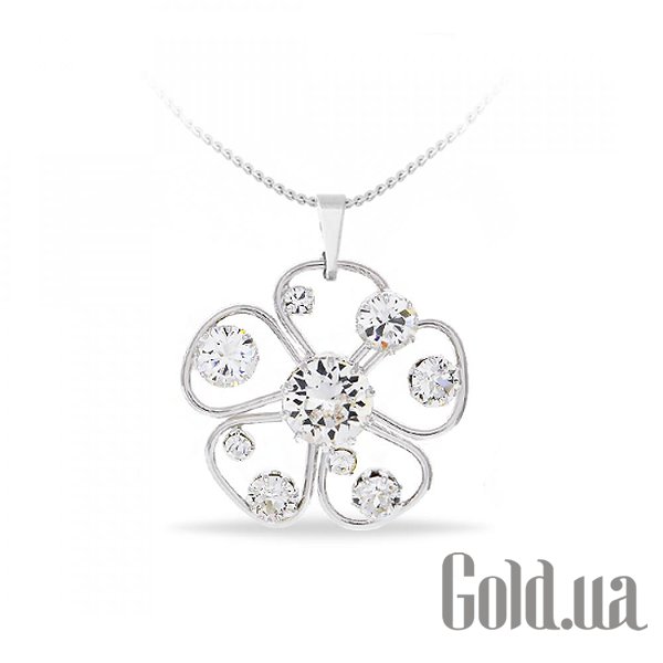 

Женские колье и кулоны Kobi, Стальной, Кулон с цепочкой с кристаллами Swarovski