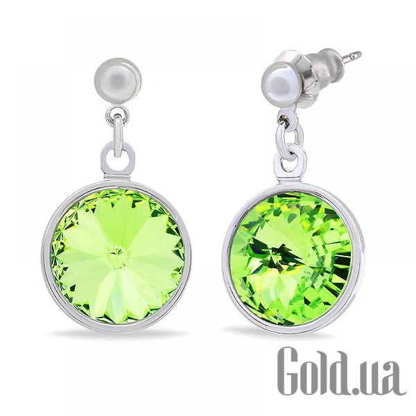 

Серьги с подвесками Kobi, Стальной, Серьги с кристаллами Swarovski