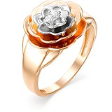 Женское золотое кольцо с бриллиантом, 1604165