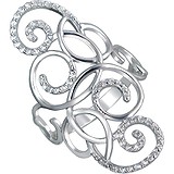 Женское серебряное кольцо с куб. циркониями, 1619781