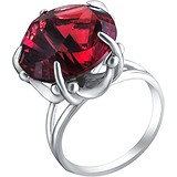 Женское серебряное кольцо с родолитом, 1635909