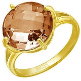 Женское золотое кольцо с кварцем, 1636933
