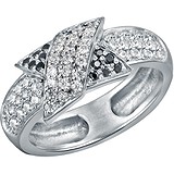 Женское серебряное кольцо с куб. циркониями, 1644613