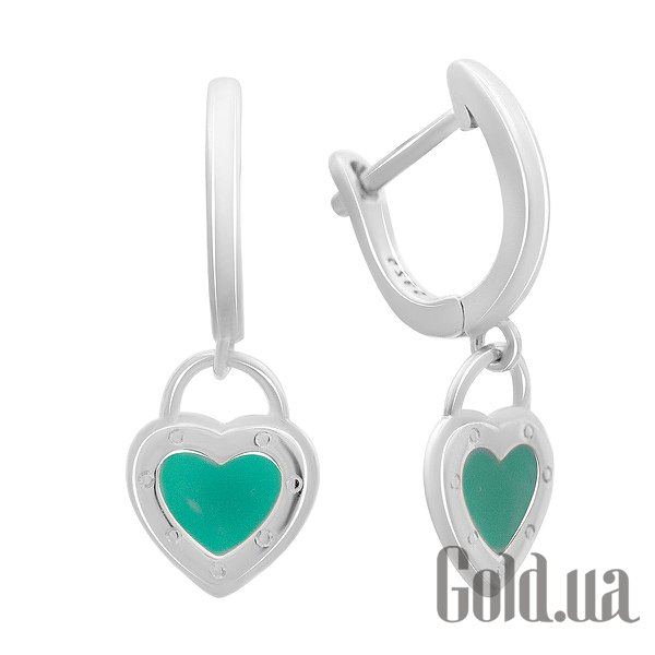 

Серьги с подвесками Fresh Jewelry, Серебряные серьги с эмалью