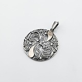 Серебряный кулон с куб. циркониями, 1798213