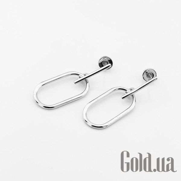Серебряные серьги с куб. циркониями DIA121276-4 – изображение 2