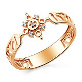 Женское золотое кольцо с куб.циркониями, 1512774