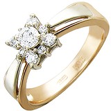 Золотое кольцо с бриллиантами, 1619270