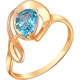 Женское золотое кольцо с топазом, 1635910
