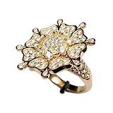 Женское золотое кольцо с бриллиантами, 1639494