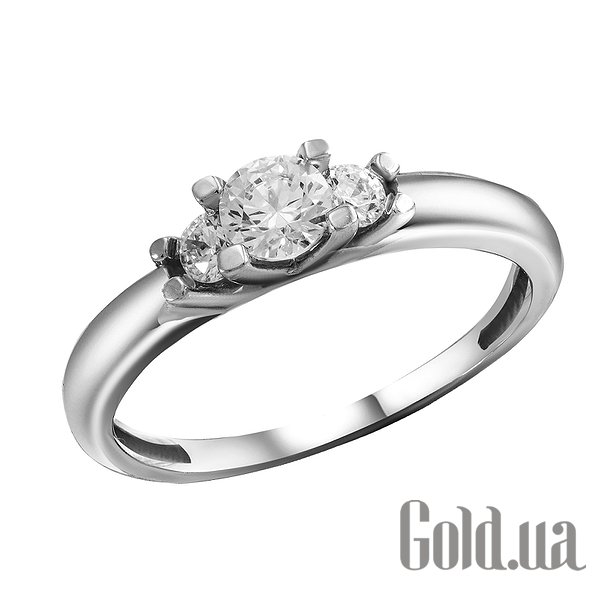 

Кольцо Украина, Золотое кольцо с Swarovski Zirconia, 16