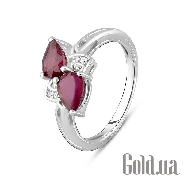 

Женские кольца Fresh Jewelry, Женское серебряное кольцо с куб. циркониями и рубинами, 18