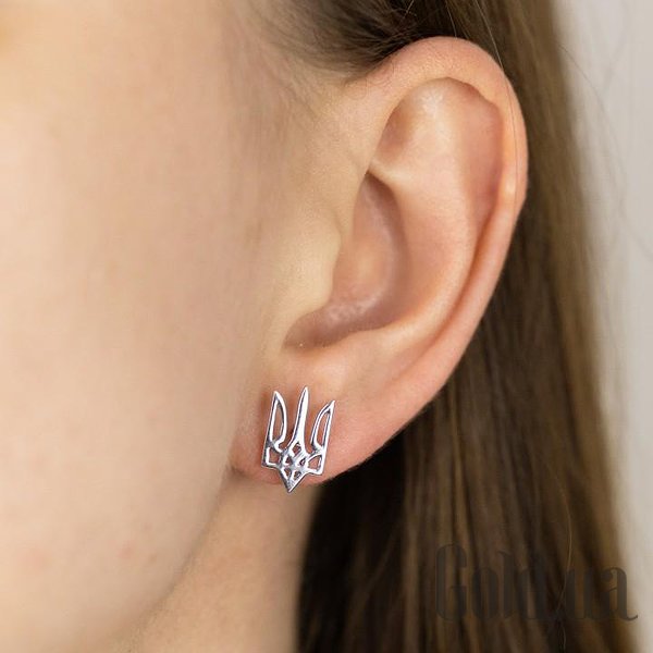 Серебряные серьги DIA3203229-4 – изображение 3