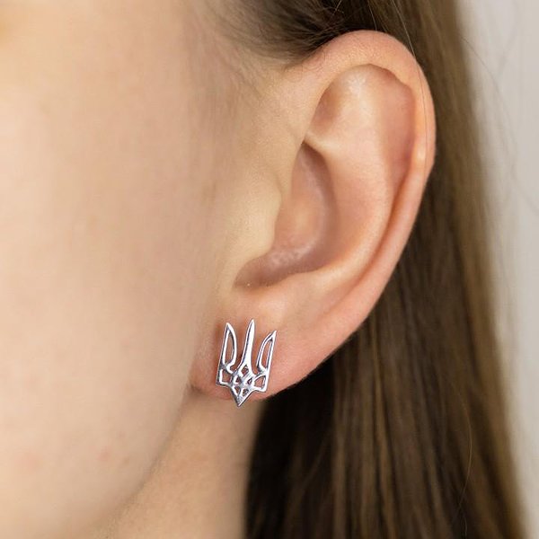 Серебряные серьги DIA3203229-4 – изображение 3
