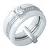 Серебряное кольцо с керамикой и куб. циркониями - фото 1