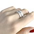 Серебряное кольцо с керамикой и куб. циркониями - фото 2