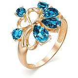 Женское золотое кольцо с топазами, 1553735