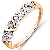 Золотое обручальное кольцо с бриллиантами, 1555271