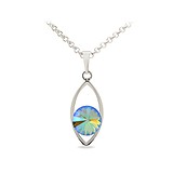Кулон з ланцюжком з кристалом Swarovski, 1626439