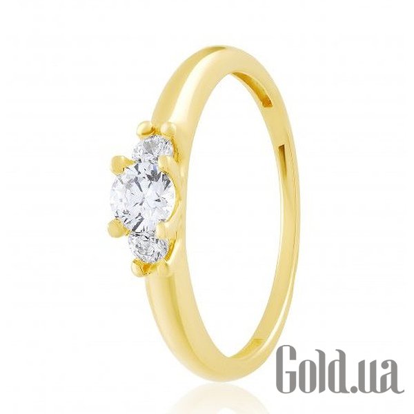 

Кольцо Украина, Золотое кольцо с Swarovski Zirconia, 18