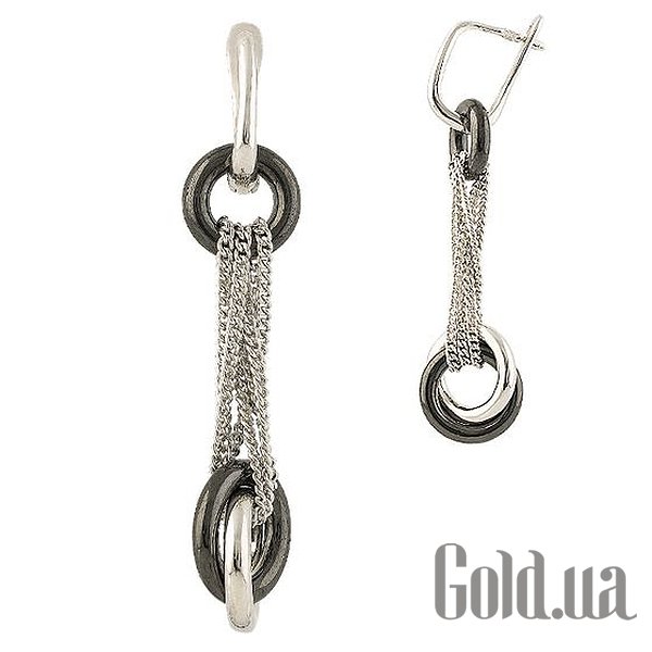 

Серьги с подвесками Fresh Jewelry, Серебряные серьги с керамикой