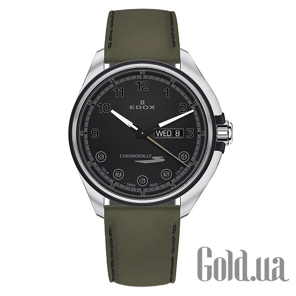 

Швейцарские часы Edox, Мужские часы Chronorally-S Day/Date 84301 3NCV NNV