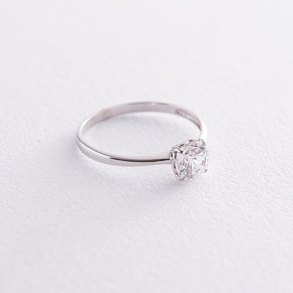 Золота каблучка з куб. цирконієм