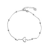 Срібний браслет на ногу