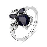 Женское серебряное кольцо с сапфирами, 1771079