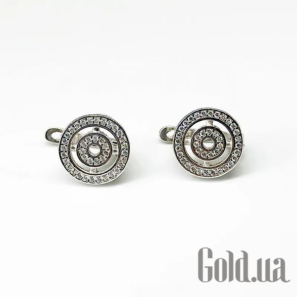 

Серьги Silvex925, Серебряные серьги с куб. циркониями