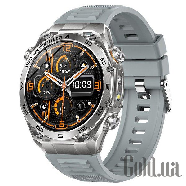UWatch Смарт часы Smart Flash Rubber Silver 3899 bt3899
